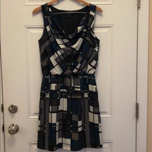Banana Republic Geometric print dress, Size 10